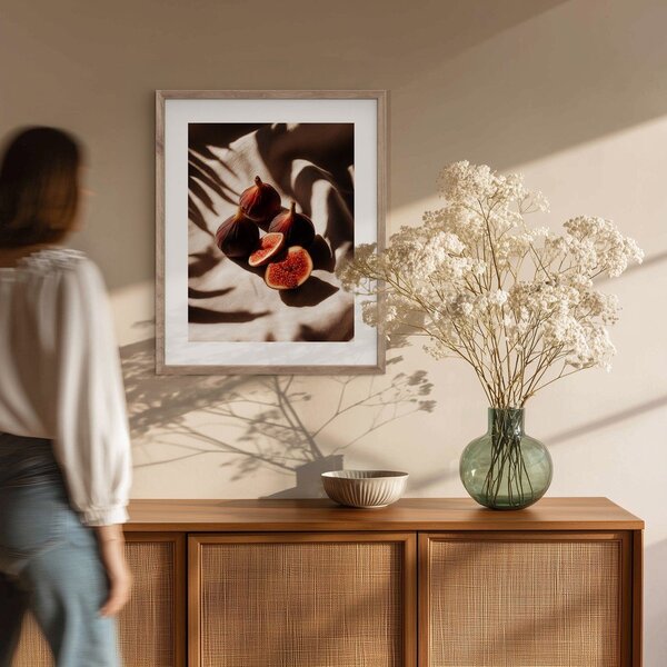 Tištěný obraz s rámem 40x50 cm Ripe Figs – Styler