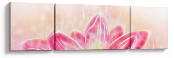 Obraz lotusového květu (170x50 cm)