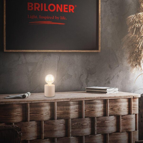BRILONER Tubo stolní lampička - s vypínačem, E27 patice, max. 10W, béžová 7658011