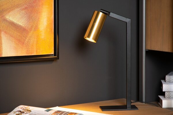 Stolní minimalistická lampa Benett Black and Gold (LMD)