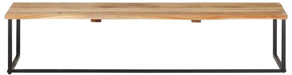 Věšák s živou hranou 100 x 35 x 22 cm masivní akáciové dřevo 320251
