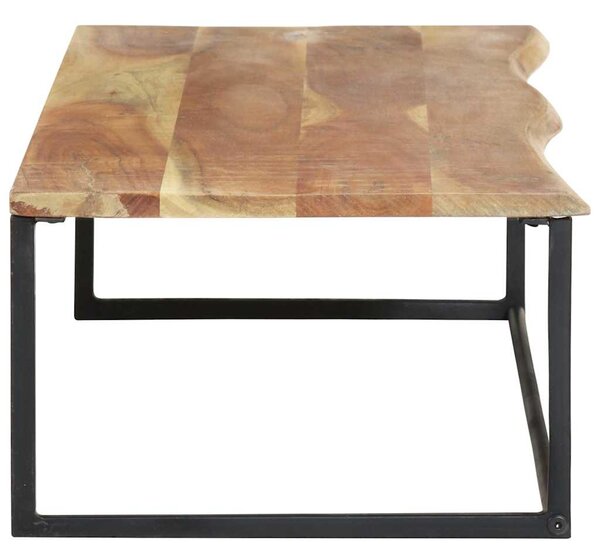 Věšák s živou hranou 100 x 35 x 22 cm masivní akáciové dřevo 320251