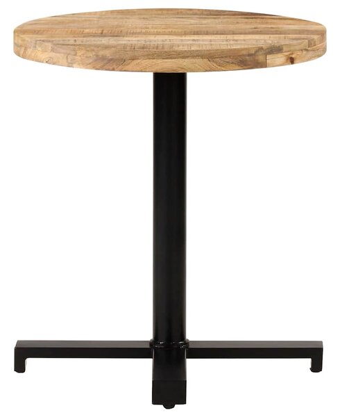 Bistro stůl kulatý Ø 70 x 75 cm hrubé mangovníkové dřevo 320267