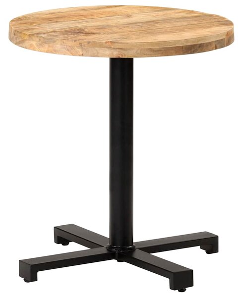Bistro stůl kulatý Ø 70 x 75 cm hrubé mangovníkové dřevo 320267