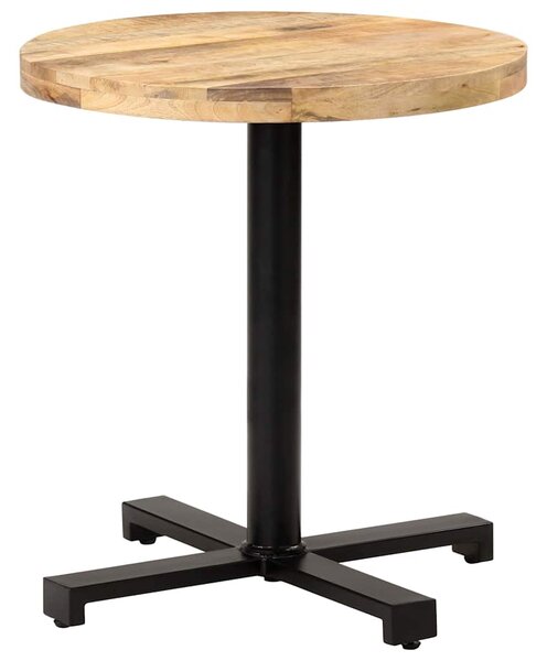 Bistro stůl kulatý Ø 70 x 75 cm hrubé mangovníkové dřevo 320267
