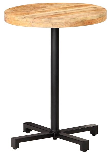 Bistro stůl kulatý Ø 60 x 75 cm hrubé mangovníkové dřevo 320265