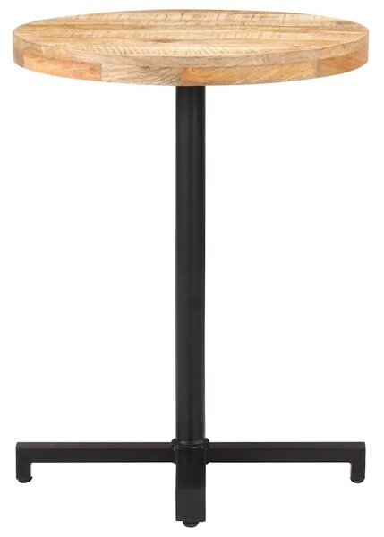 Bistro stůl kulatý Ø 60 x 75 cm hrubé mangovníkové dřevo 320265
