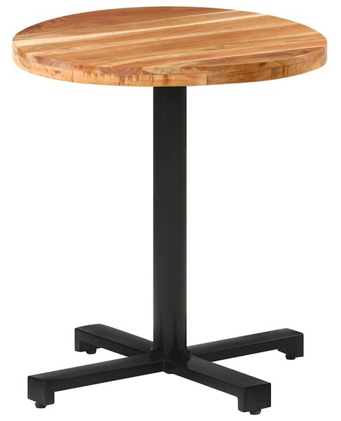 Balkonový stolek kulatý Ø 70 x 75 cm masivní akáciové dřevo 320279