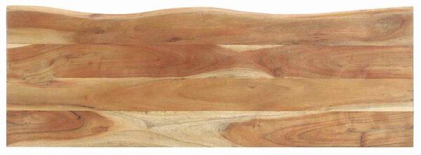 Věšák s živou hranou 100 x 35 x 22 cm masivní akáciové dřevo 320251