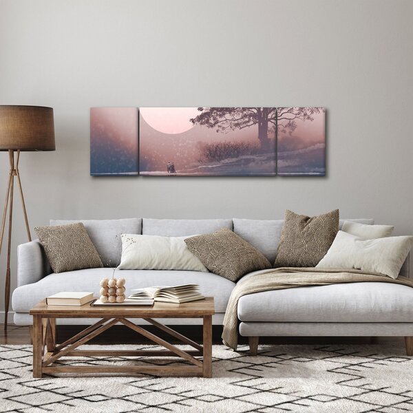 Obraz - Zamilovaný pár (170x50 cm)