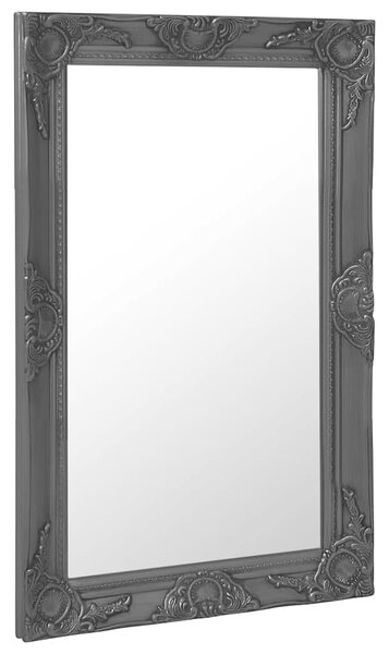 Nástěnné zrcadlo barokní styl 50 x 80 cm černé 320323