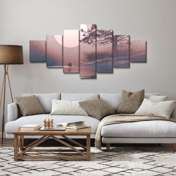Obraz - Zamilovaný pár (210x100 cm)
