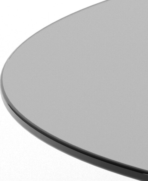 Šedý skleněný kulatý konferenční stolek ø 80 cm Samos – Actona