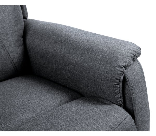 Vikio Relaxační el. polohovací křeslo světle šedá látka TKR109S