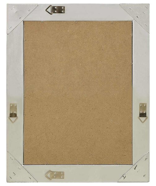 Nástěnné zrcadlo barokní styl 50 x 60 cm stříbrné 320318