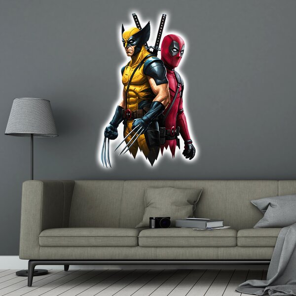 Svítícií obraz - Deadpool - Wolverine