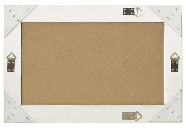 Nástěnné zrcadlo barokní styl 60 x 40 cm bílé 320328