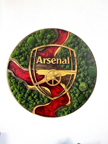 Dřevěný obraz na zeď - Arsenal Moss