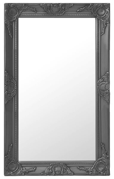 Nástěnné zrcadlo barokní styl 50 x 80 cm černé 320323