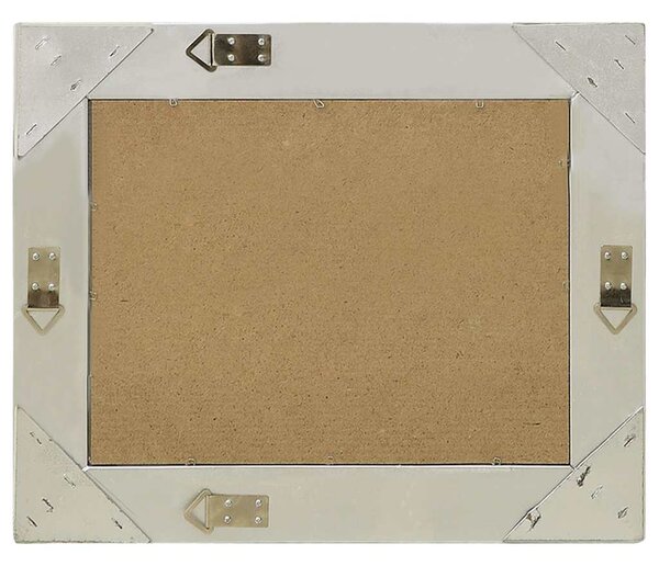 Nástěnné zrcadlo barokní styl 60 x 40 cm stříbrné 320330
