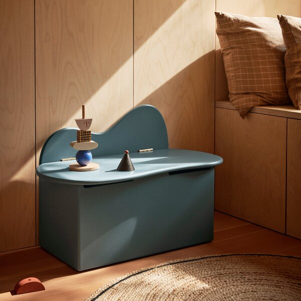 FERM LIVING Dětská úložná lavice Slope, Rose