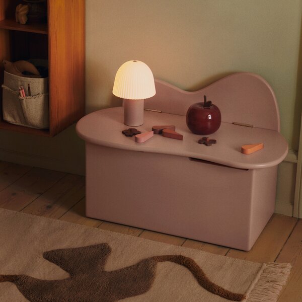FERM LIVING Dětská úložná lavice Slope, Rose