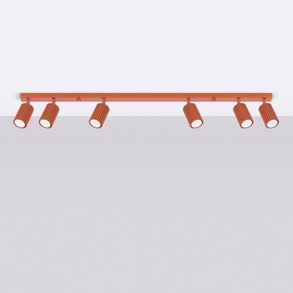 Bodové svítidlo v cihlové barvě 6,5x117 cm Gleam – Sollux