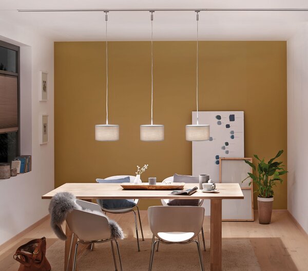 Paulmann 60352 Shade Tessa, stínítko pro DecoSystems ze světle šedého textilu, prům. 25cm
