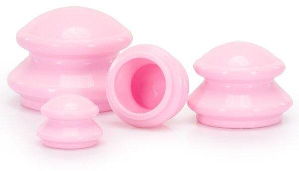 Masážní baňky sada 4ks ACTIGET ACT0027 růžové