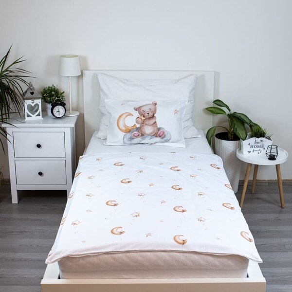 Bavlněné dětské povlečení do postýlky 100x135 cm Medvídek "Cute" – Jerry Fabrics