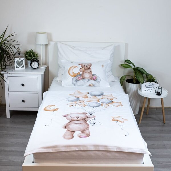 Bavlněné dětské povlečení do postýlky 100x135 cm Medvídek "Cute" – Jerry Fabrics