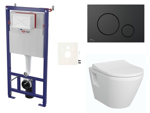 Závěsný wc set do lehkých stěn / předstěnová Vitra Integra SIKOSSINTRE68K
