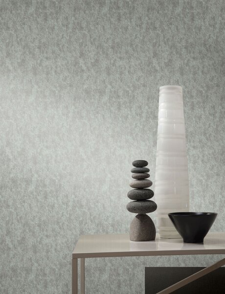 Modro-stříbrná žíhaná vliesová tapeta na zeď, MD7212, Modern Metals, York