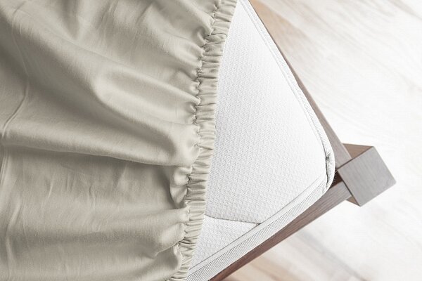 Prostěradlo Natur PREMIUM Bavlněný mikroplyš 90-100 x 200-220/30