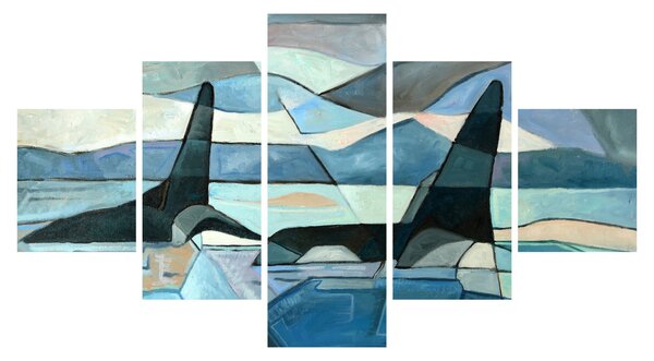 Obraz - Kosatky (125x70 cm)