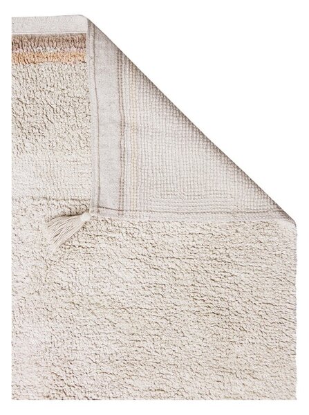 Krémový pratelný ručně tkaný bavlněný koberec 170x240 cm Bloom Natural – Lorena Canals