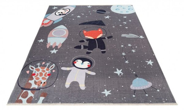 Dětský koberec Greta 600 space grey 115x170 cm