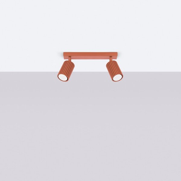 Bodové svítidlo v cihlové barvě 6,5x30 cm Gleam – Sollux