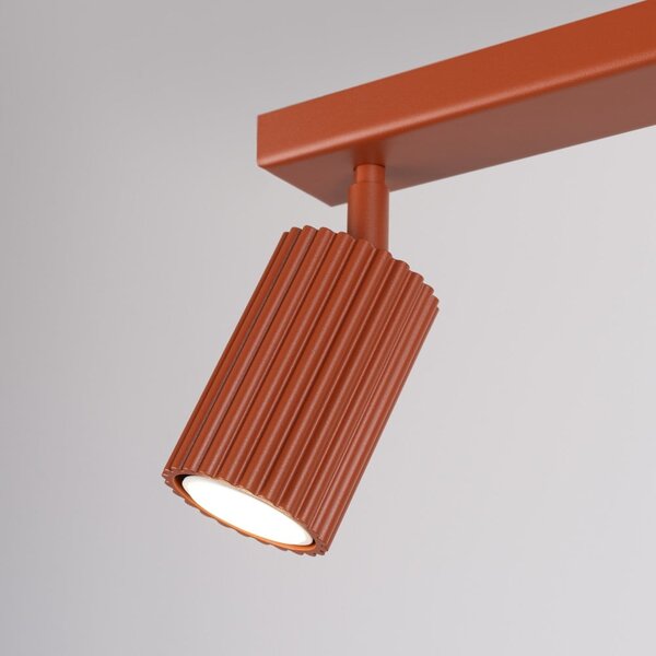 Bodové svítidlo v cihlové barvě 6,5x30 cm Gleam – Sollux