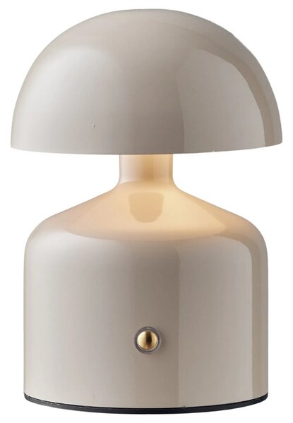 Nordic Living Šedá kovová stolní lampa Ailla 13,5 cm