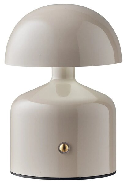Nordic Living Šedá kovová stolní lampa Ailla 13,5 cm
