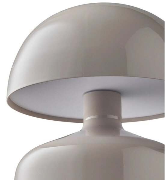Nordic Living Šedá kovová stolní lampa Ailla 13,5 cm