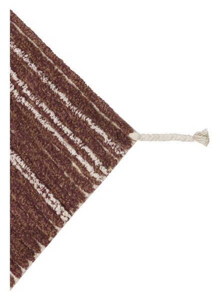 Bavlněný koberec v cihlové barvě 80x140 cm Twin Toffee – Lorena Canals