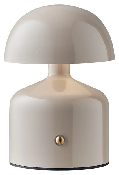 Nordic Living Šedá kovová stolní lampa Ailla 13,5 cm