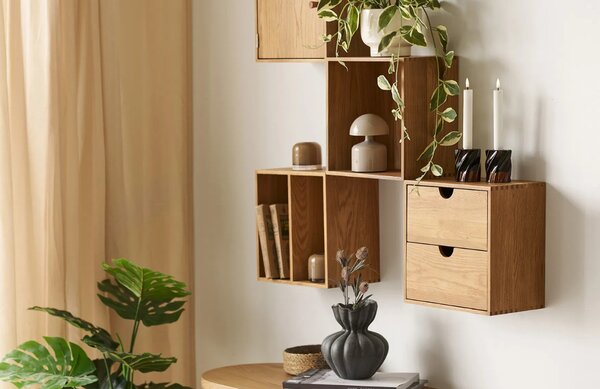 Nordic Living Šedá kovová stolní lampa Ailla 13,5 cm