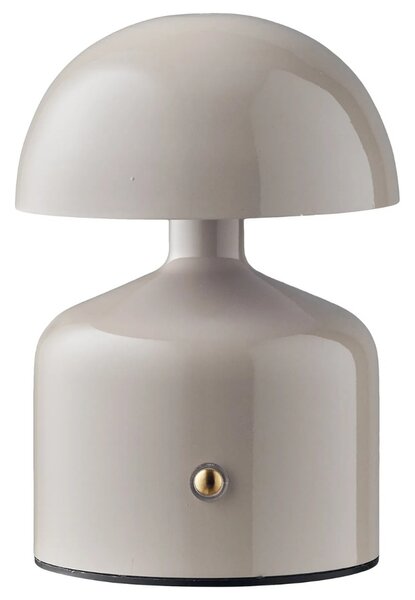 Nordic Living Šedá kovová stolní lampa Ailla 13,5 cm