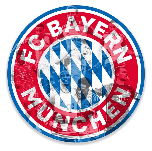 Dřevěný barevný obraz HDF Bayernu Mnichov