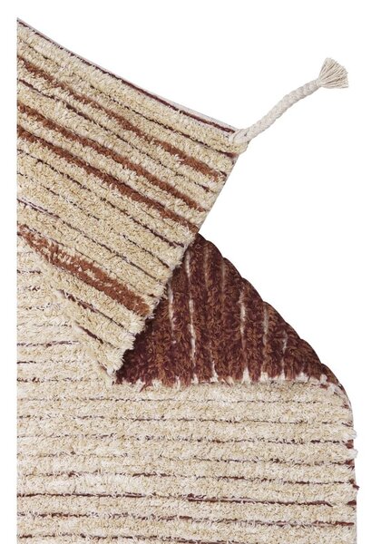 Bavlněný koberec v cihlové barvě 80x140 cm Twin Toffee – Lorena Canals
