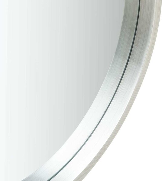 Nástěnné zrcadlo s popruhem 60 cm stříbrné 320370