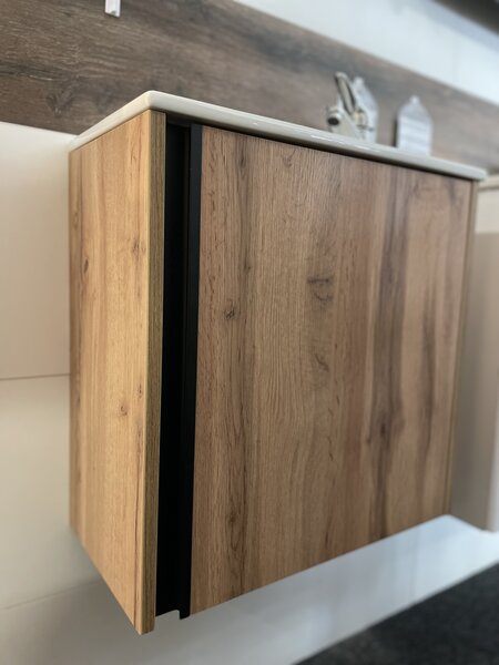 Lavedo Leo Wotan Oak 50 koupelnová skříňka s umyvadlem